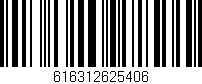 Código de barras (EAN, GTIN, SKU, ISBN): '616312625406'
