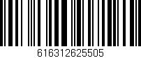 Código de barras (EAN, GTIN, SKU, ISBN): '616312625505'