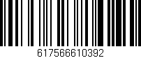 Código de barras (EAN, GTIN, SKU, ISBN): '617566610392'