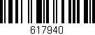 Código de barras (EAN, GTIN, SKU, ISBN): '617940'