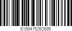 Código de barras (EAN, GTIN, SKU, ISBN): '6189475262695'