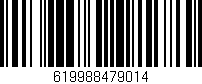 Código de barras (EAN, GTIN, SKU, ISBN): '619988479014'