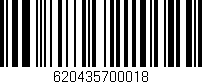 Código de barras (EAN, GTIN, SKU, ISBN): '620435700018'