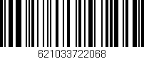 Código de barras (EAN, GTIN, SKU, ISBN): '621033722068'