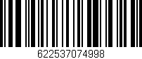 Código de barras (EAN, GTIN, SKU, ISBN): '622537074998'