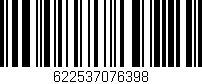 Código de barras (EAN, GTIN, SKU, ISBN): '622537076398'