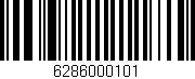 Código de barras (EAN, GTIN, SKU, ISBN): '6286000101'