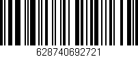 Código de barras (EAN, GTIN, SKU, ISBN): '628740692721'