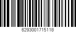 Código de barras (EAN, GTIN, SKU, ISBN): '6293001715118'