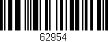 Código de barras (EAN, GTIN, SKU, ISBN): '62954'