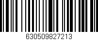 Código de barras (EAN, GTIN, SKU, ISBN): '630509827213'