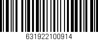 Código de barras (EAN, GTIN, SKU, ISBN): '631922100914'
