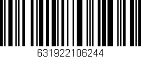 Código de barras (EAN, GTIN, SKU, ISBN): '631922106244'