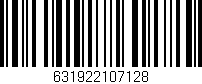 Código de barras (EAN, GTIN, SKU, ISBN): '631922107128'