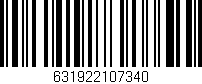 Código de barras (EAN, GTIN, SKU, ISBN): '631922107340'