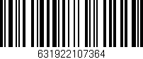 Código de barras (EAN, GTIN, SKU, ISBN): '631922107364'