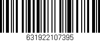 Código de barras (EAN, GTIN, SKU, ISBN): '631922107395'