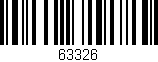 Código de barras (EAN, GTIN, SKU, ISBN): '63326'