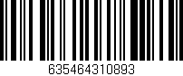Código de barras (EAN, GTIN, SKU, ISBN): '635464310893'