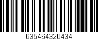 Código de barras (EAN, GTIN, SKU, ISBN): '635464320434'