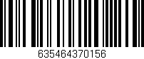 Código de barras (EAN, GTIN, SKU, ISBN): '635464370156'