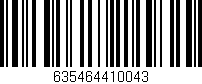 Código de barras (EAN, GTIN, SKU, ISBN): '635464410043'