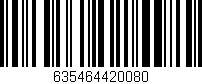 Código de barras (EAN, GTIN, SKU, ISBN): '635464420080'