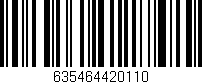 Código de barras (EAN, GTIN, SKU, ISBN): '635464420110'