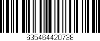 Código de barras (EAN, GTIN, SKU, ISBN): '635464420738'