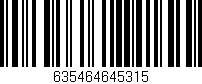 Código de barras (EAN, GTIN, SKU, ISBN): '635464645315'