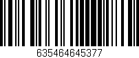 Código de barras (EAN, GTIN, SKU, ISBN): '635464645377'