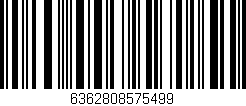 Código de barras (EAN, GTIN, SKU, ISBN): '6362808575499'