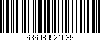 Código de barras (EAN, GTIN, SKU, ISBN): '636980521039'