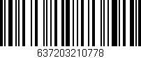 Código de barras (EAN, GTIN, SKU, ISBN): '637203210778'
