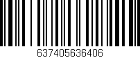 Código de barras (EAN, GTIN, SKU, ISBN): '637405636406'