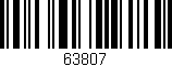 Código de barras (EAN, GTIN, SKU, ISBN): '63807'