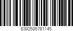 Código de barras (EAN, GTIN, SKU, ISBN): '6392505781145'