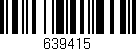 Código de barras (EAN, GTIN, SKU, ISBN): '639415'