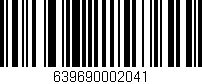 Código de barras (EAN, GTIN, SKU, ISBN): '639690002041'