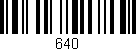 Código de barras (EAN, GTIN, SKU, ISBN): '640'