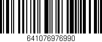 Código de barras (EAN, GTIN, SKU, ISBN): '641076976990'