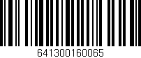 Código de barras (EAN, GTIN, SKU, ISBN): '641300160065'