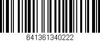 Código de barras (EAN, GTIN, SKU, ISBN): '641361340222'