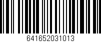 Código de barras (EAN, GTIN, SKU, ISBN): '641652031013'