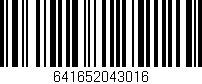 Código de barras (EAN, GTIN, SKU, ISBN): '641652043016'
