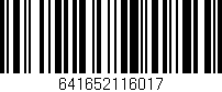 Código de barras (EAN, GTIN, SKU, ISBN): '641652116017'