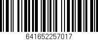 Código de barras (EAN, GTIN, SKU, ISBN): '641652257017'