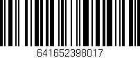 Código de barras (EAN, GTIN, SKU, ISBN): '641652398017'