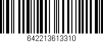 Código de barras (EAN, GTIN, SKU, ISBN): '642213613310'