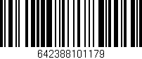 Código de barras (EAN, GTIN, SKU, ISBN): '642388101179'